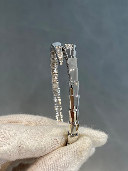 [GALE]SERPENTI BRACELET DIAMONDS SILVER