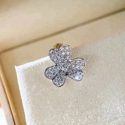 [NOVO]CLOVER COMOS DIAMANT-OHRRINGE SILBER