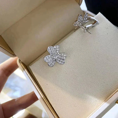 [NOVO]CLOVER COMOS DIAMANT-OHRRINGE SILBER
