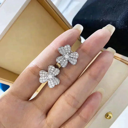 [NOVO]CLOVER COMOS DIAMANT-OHRRINGE SILBER