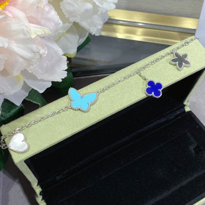 [NOVO]ラッキースプリング シルバーブレスレット 4モチーフ