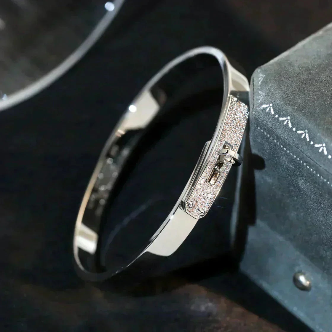 [GALE]KELLY SILVER DIAMOND BRACELET