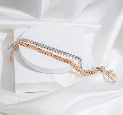 [NOVO]KELLY CHAIN ​​Silbernes Diamantarmband