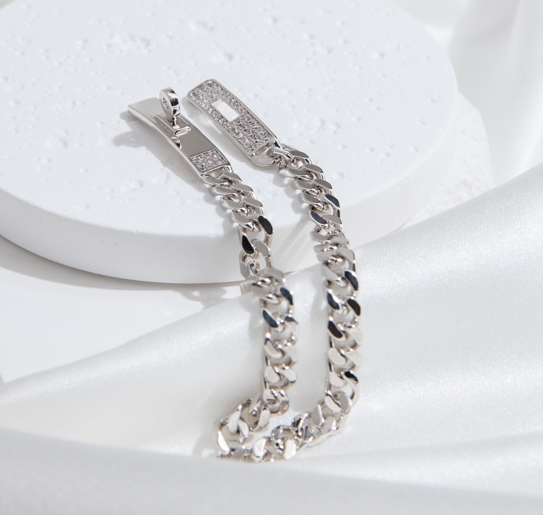 [NOVO]KELLY CHAIN ​​Silbernes Diamantarmband