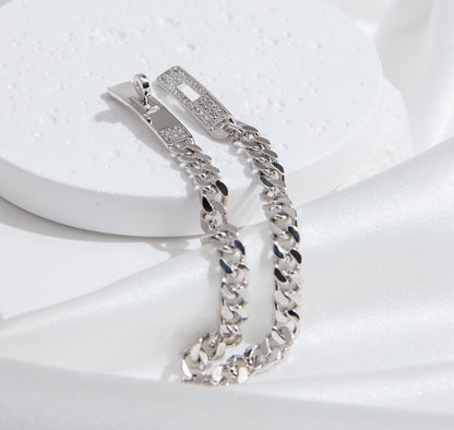 [NOVO]KELLY CHAIN ​​Silbernes Diamantarmband
