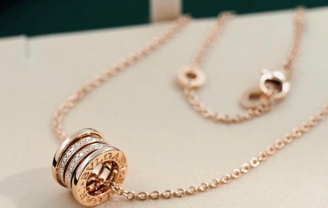 [GALE]ZERO 1 PINK GOLD DIAMOND NECKLACE
