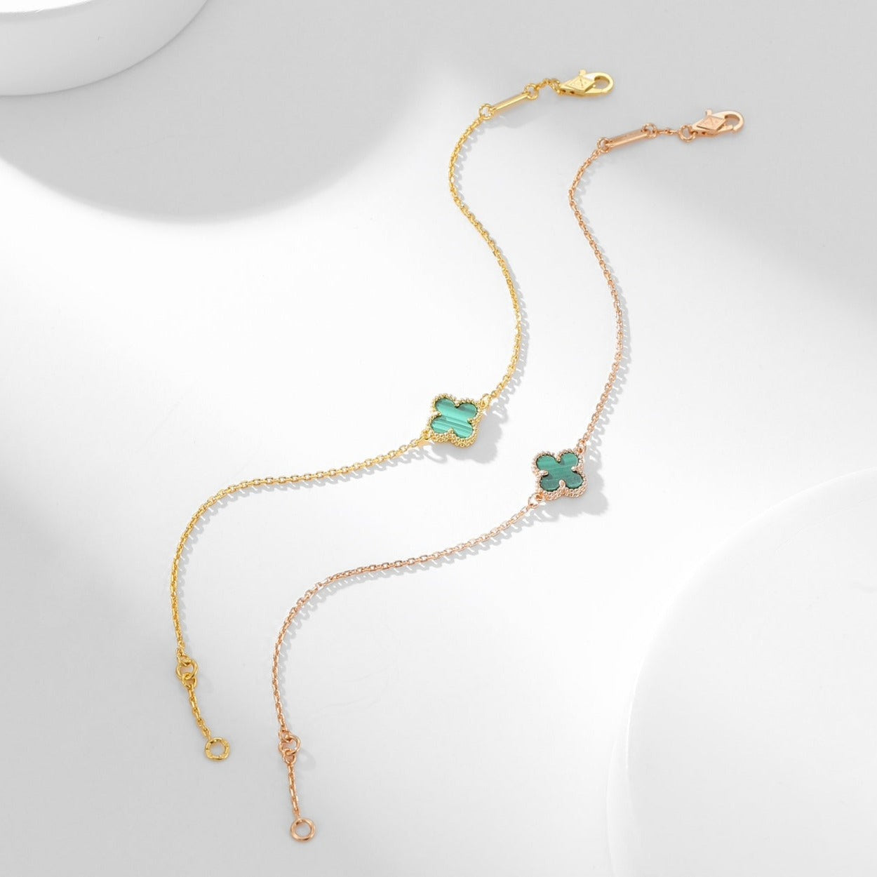 [GALE]CLOVER BRACELET MALACHITE 1 MOTIF