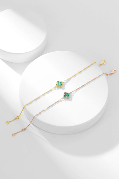 [GALE]CLOVER BRACELET MALACHITE 1 MOTIF