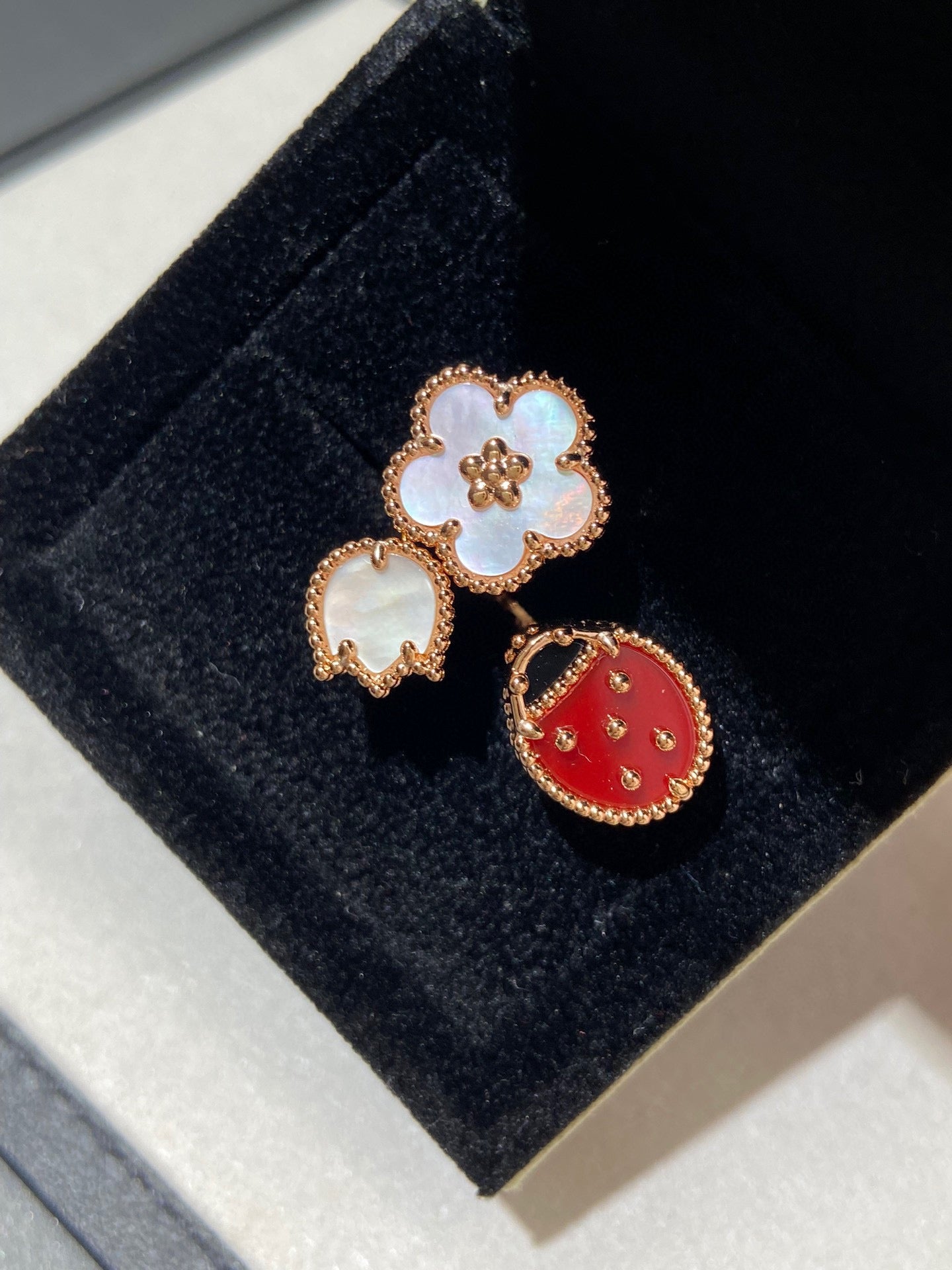 [NEU] GLÜCKSRING MIT 3 MOTIVEN IN ROSÉGOLD
