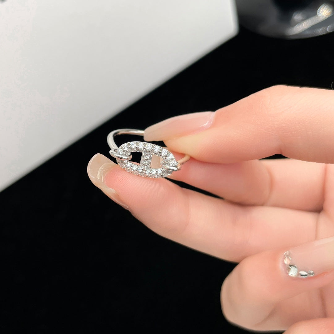 [NOVO]RONDE KLEINER SILBER-DIAMANTRING