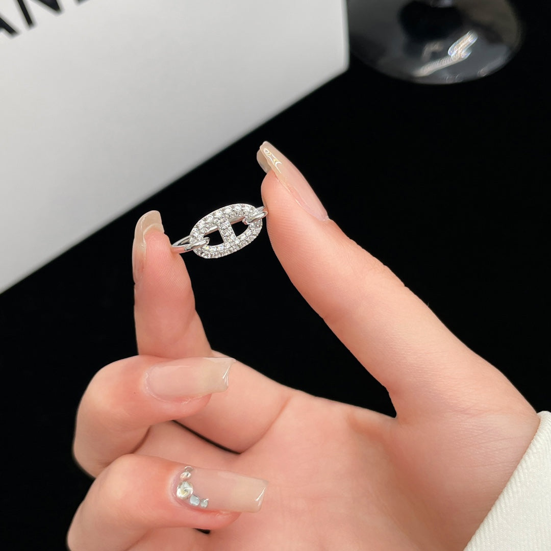 [NOVO]RONDE KLEINER SILBER-DIAMANTRING