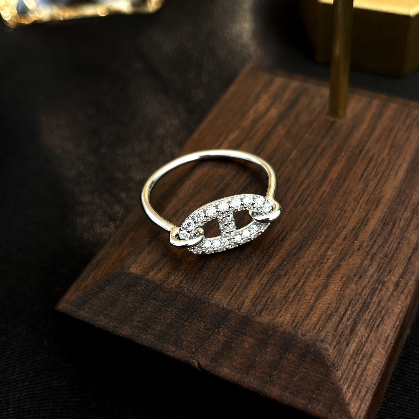 [NOVO]RONDE KLEINER SILBER-DIAMANTRING