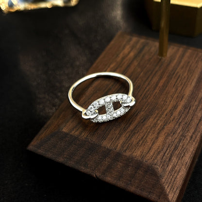 [NOVO]RONDE KLEINER SILBER-DIAMANTRING