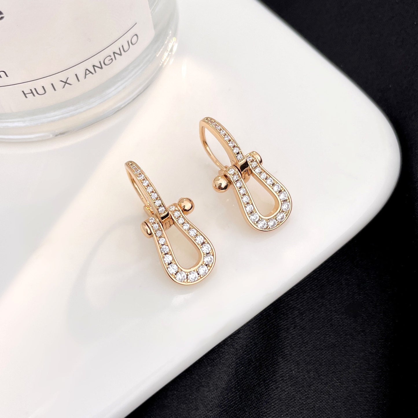 [GALE]FORCE 10 FULL DIAMOND DROP EARRINGS MEDIUM MODEL