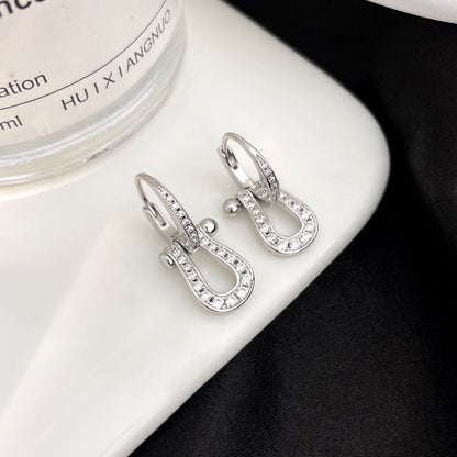 [GALE]FORCE 10 FULL DIAMOND DROP EARRINGS MEDIUM MODEL