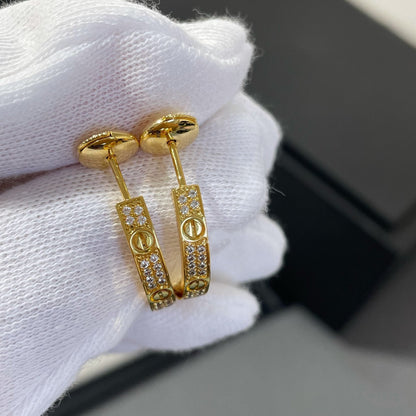[NOVO] LOVE DIAMOND GOLD CROO OHRRINGE