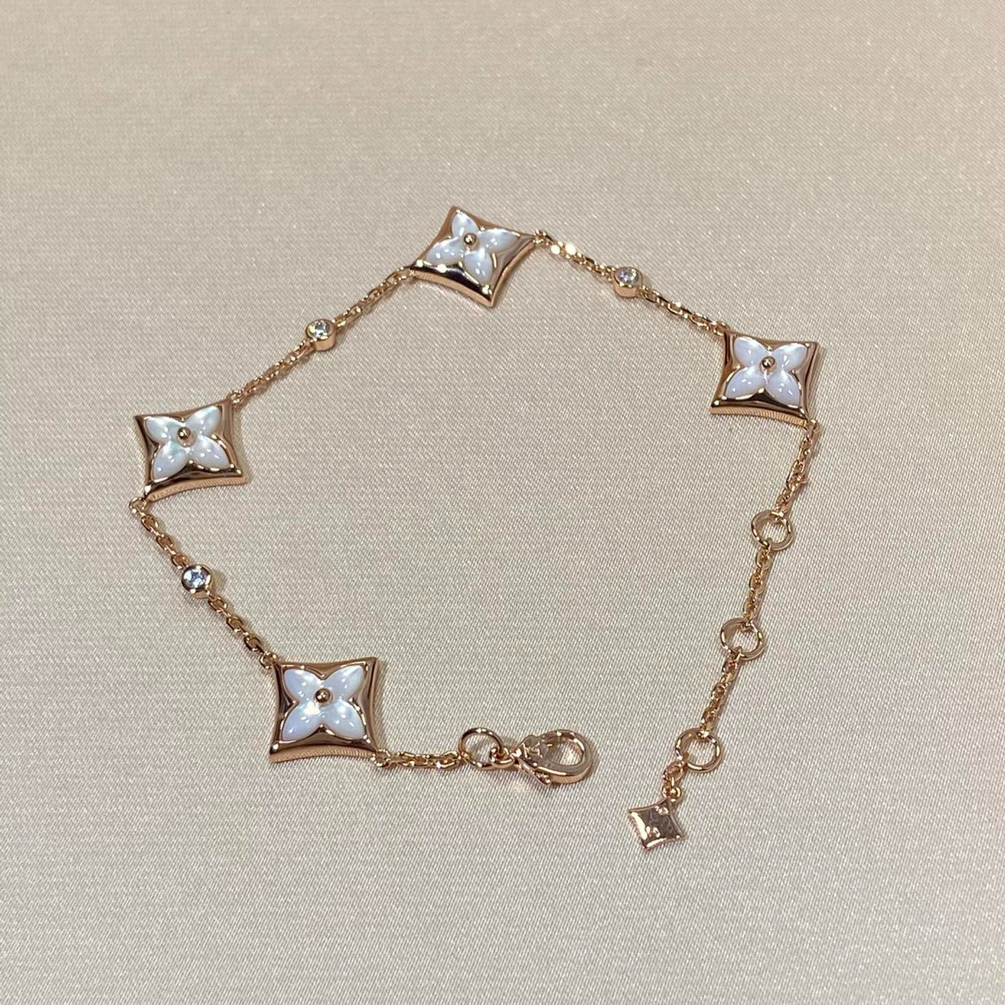 [NOVO]STAR 4 MOTIF POP DIAMOND PINK GOLD ARMBAND