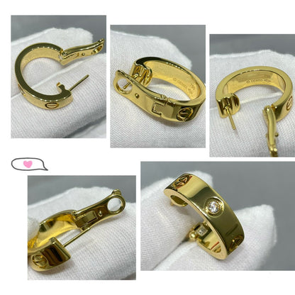 [NOVO] LOVE 5,5 mm 1 Diamant-Ohrringe