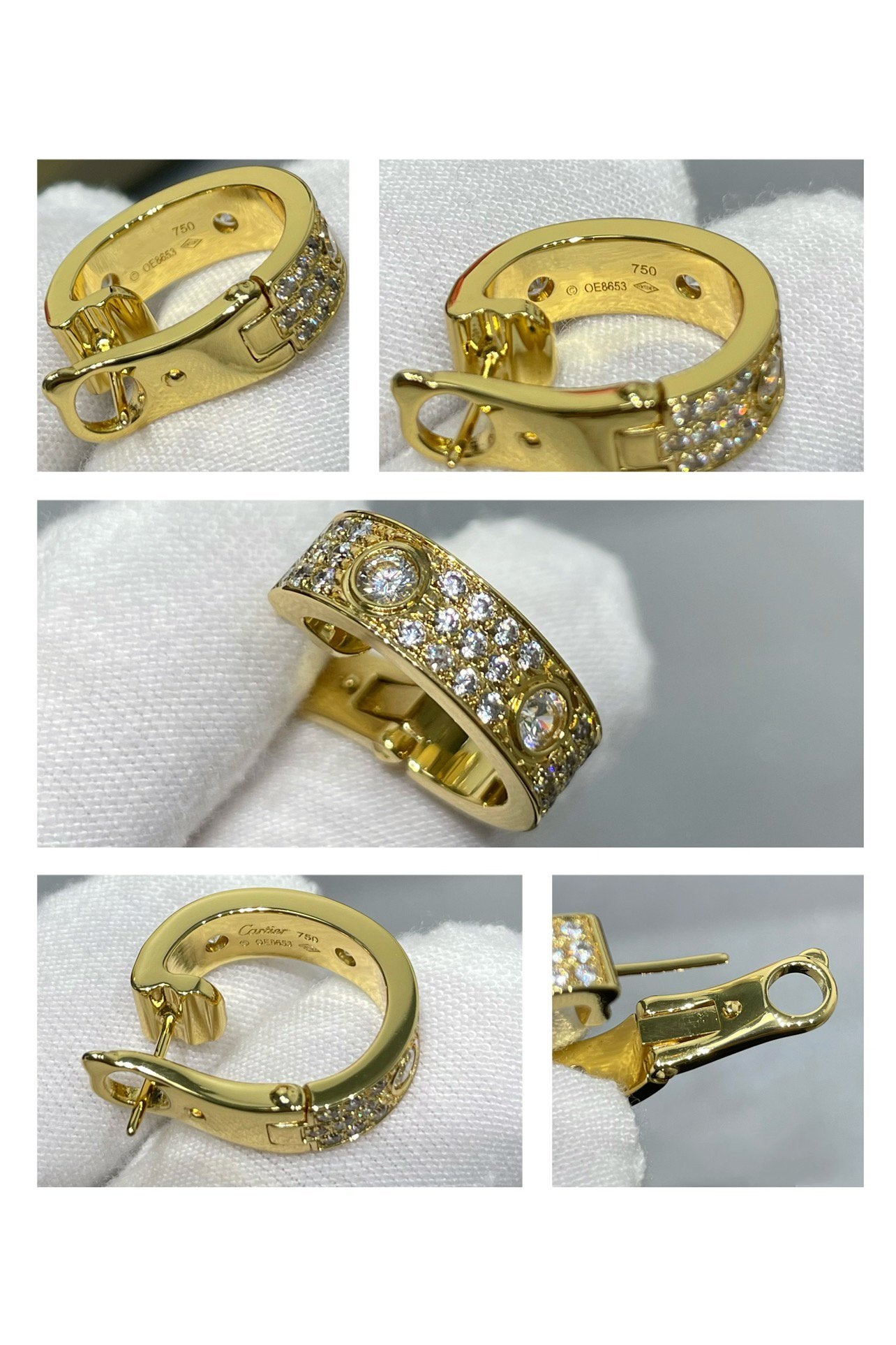 [NOVO] LOVE 5,5 MM DIAMANT-PAVED-OHRRINGE