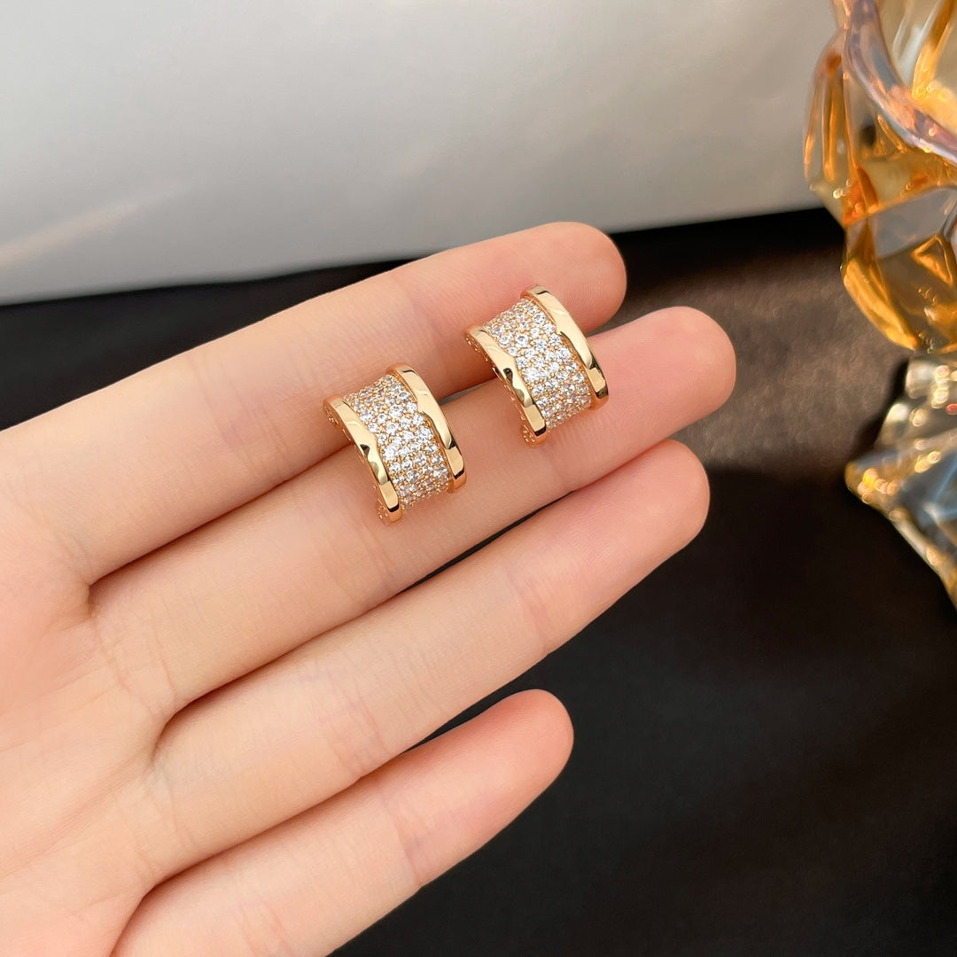 [GALE]ZERO 1 DIAMOND PAVED EARRINGS