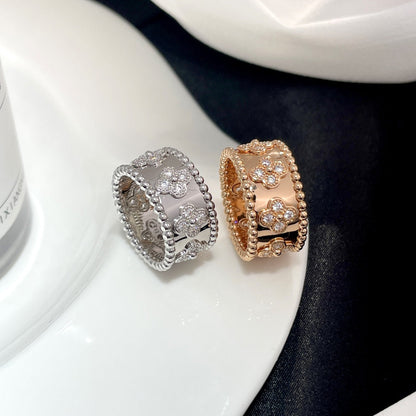 [NEU] GROSSER PERLEE DIAMANTRING 