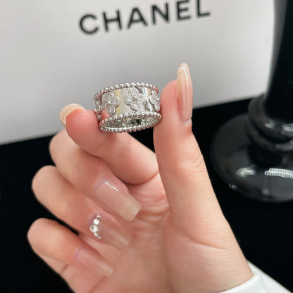 [NEU] GROSSER PERLEE DIAMANTRING 