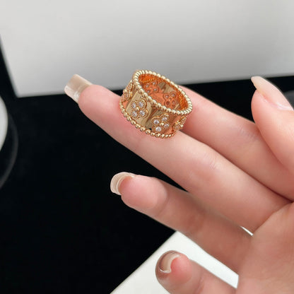 [NEU] GROSSER PERLEE DIAMANTRING 
