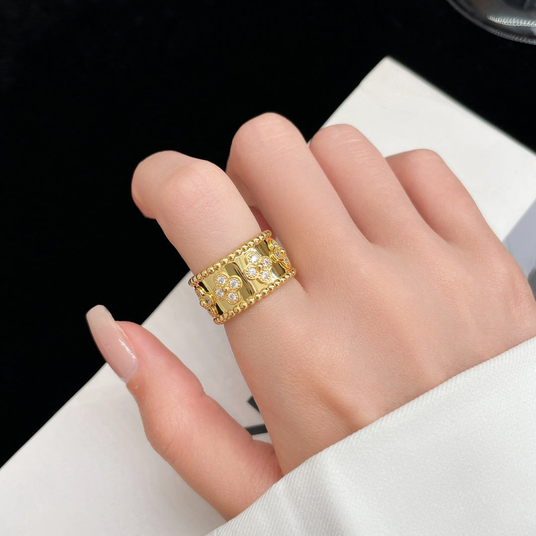 [NEU] GROSSER PERLEE DIAMANTRING 