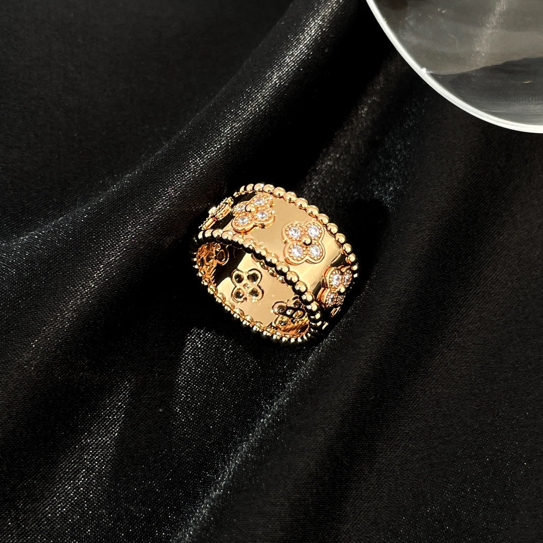 [NEU] GROSSER PERLEE DIAMANTRING 