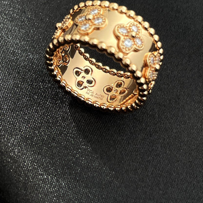 [NEU] GROSSER PERLEE DIAMANTRING 