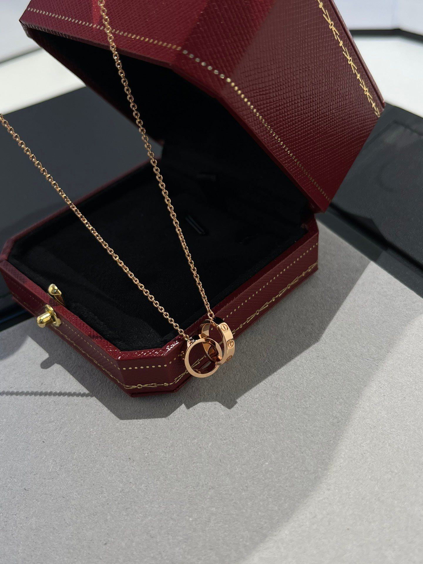 [NOVO] LIEBESKETTE DOPPELRING ROSÉGOLD 