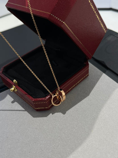 [NOVO] LIEBESKETTE DOPPELRING ROSÉGOLD 