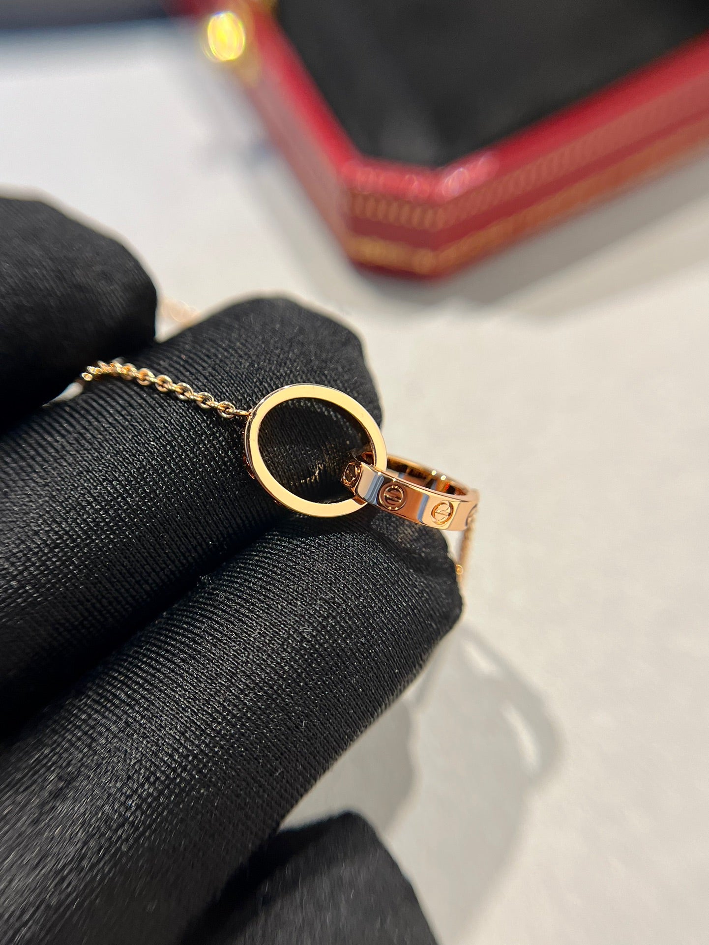 [NOVO] LIEBESKETTE DOPPELRING ROSÉGOLD 