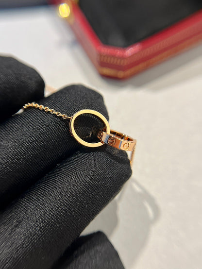 [NOVO] LIEBESKETTE DOPPELRING ROSÉGOLD 
