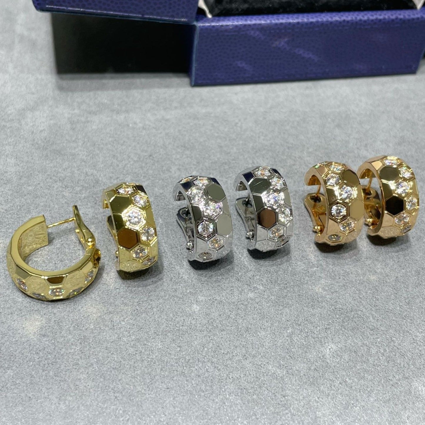 [NOVO]BEE LOVE DIAMANT-CREEP-OHRRINGE 