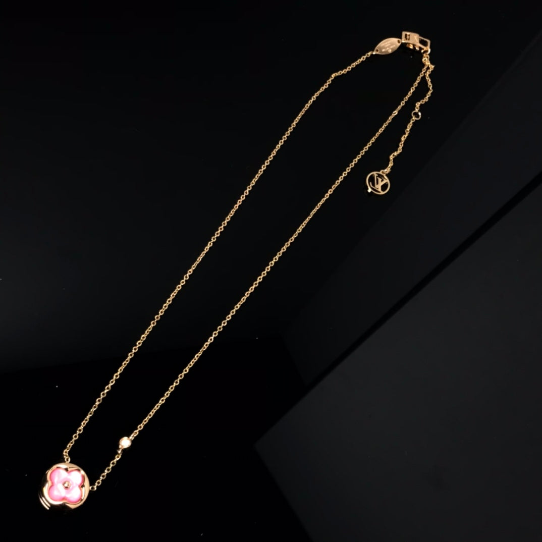 [NOVO]COLOR BLOSSOM PINK MOP SUN GOLD KETTE