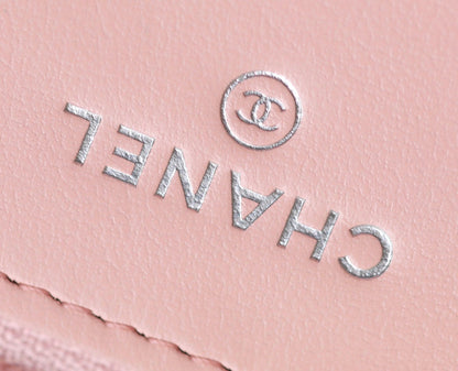 CC WOC 19 PINK LAMBSKIN SILVER HARDWARE