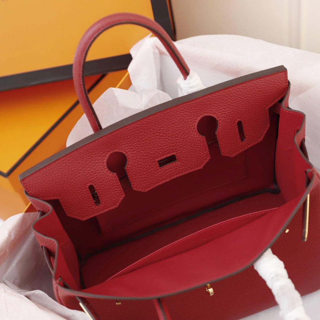 HM BIRKIN BAG 35 CRIMSON TOGO GOLD HARDWARE