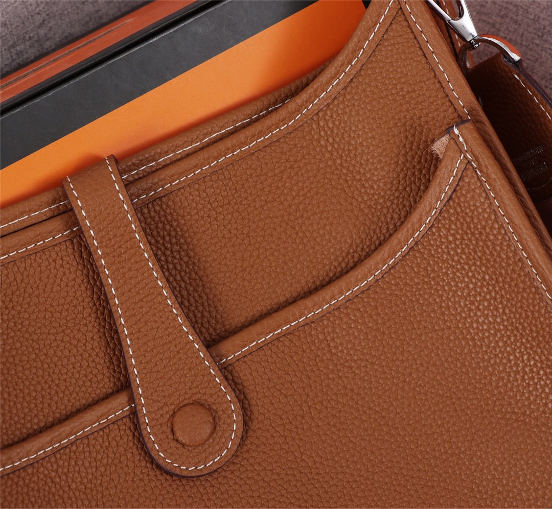 HM EVELYNE BAG 28 RUSSET TOGO