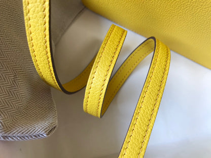 HM SAC ROULIS 19 LEMON TOGO LEATHER