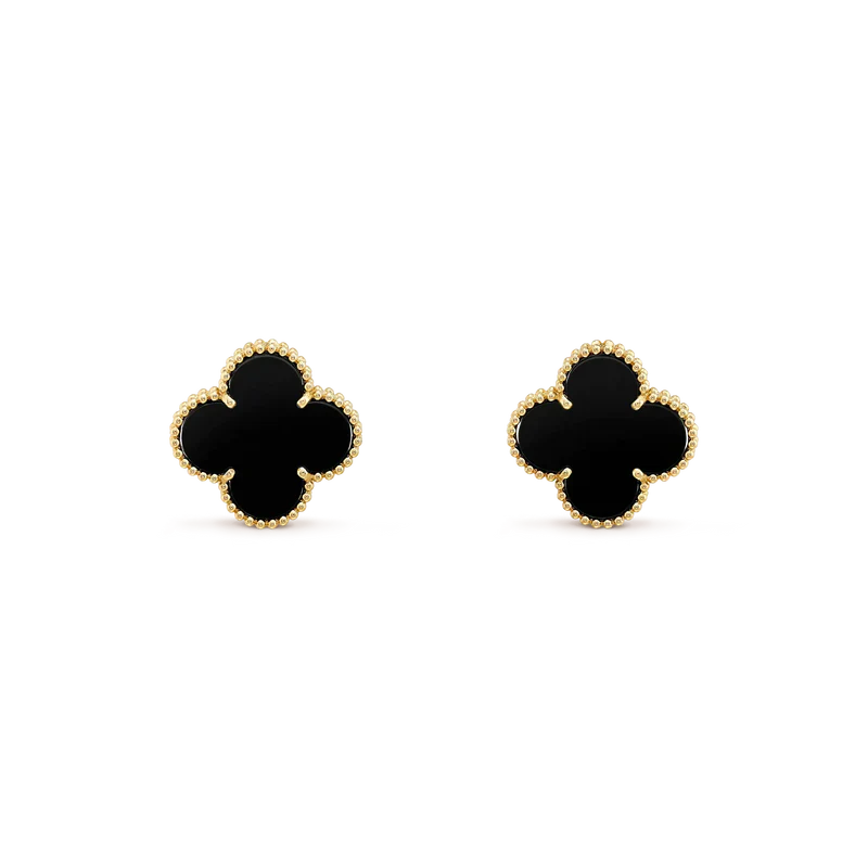 [NOVO]CLOVER MEDIUM 1 MOTIFS ONYX-OHRSTÜCKE