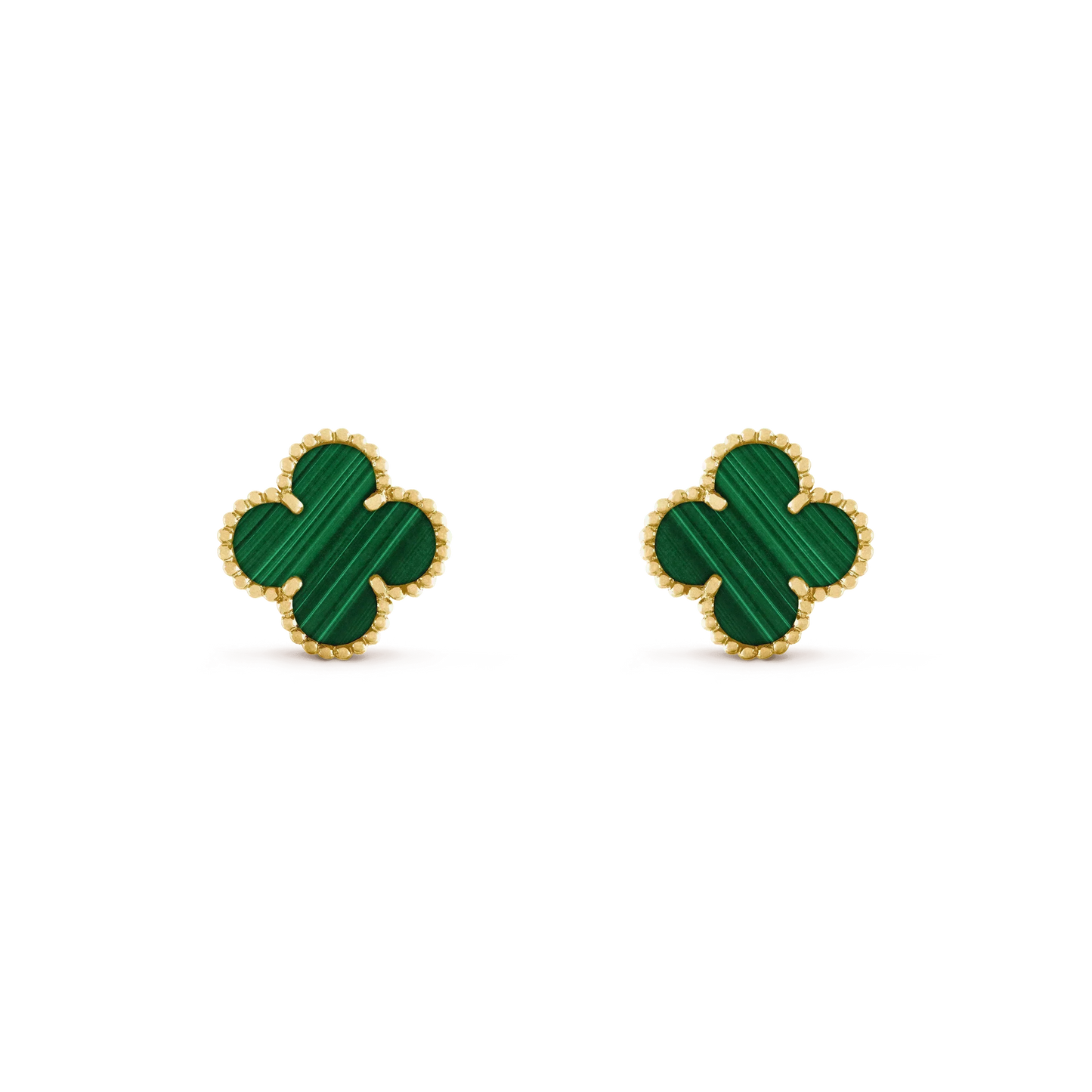 [NOVO]CLOVER MEDIUM 1 MOTIFS MALACHITE OHRRINGE