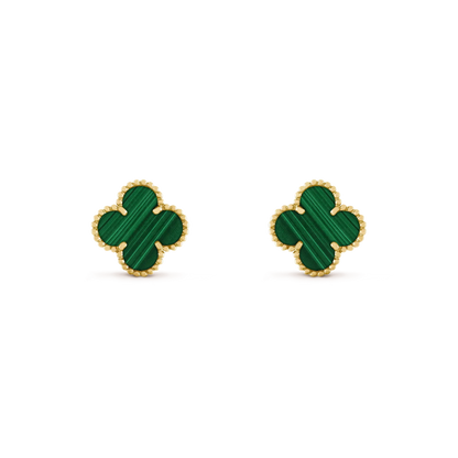 [NOVO]CLOVER MEDIUM 1 MOTIFS MALACHITE OHRRINGE
