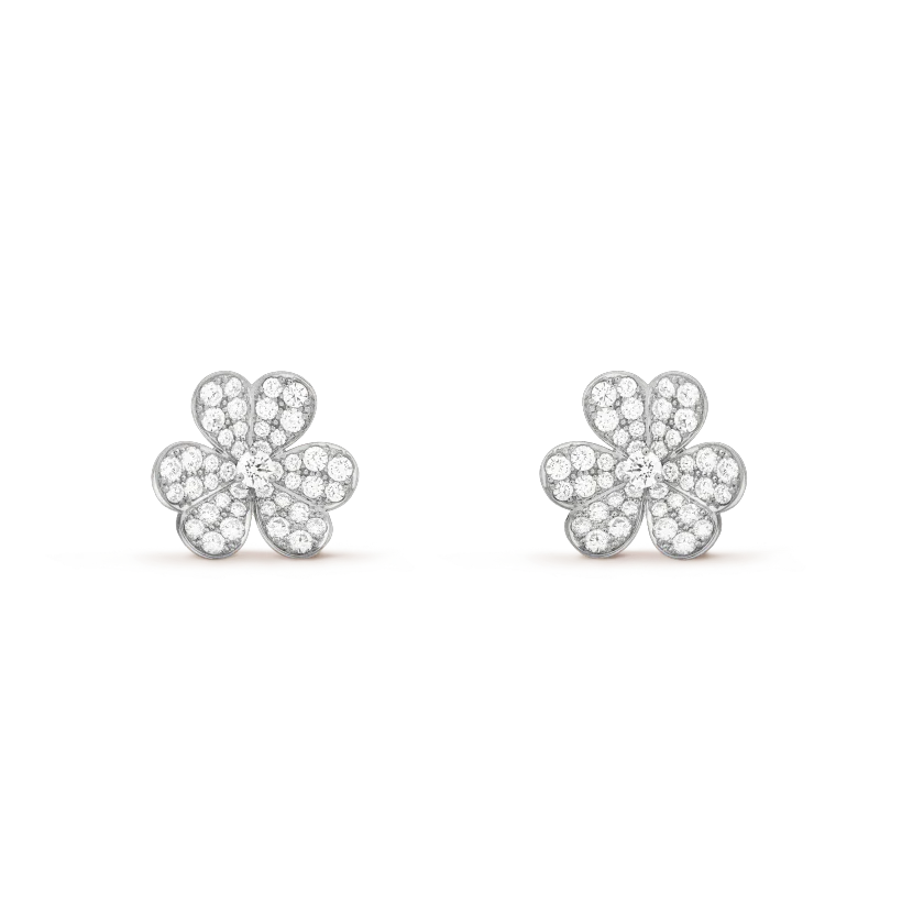 [NOVO]CLOVER COMOS DIAMANT-OHRRINGE SILBER