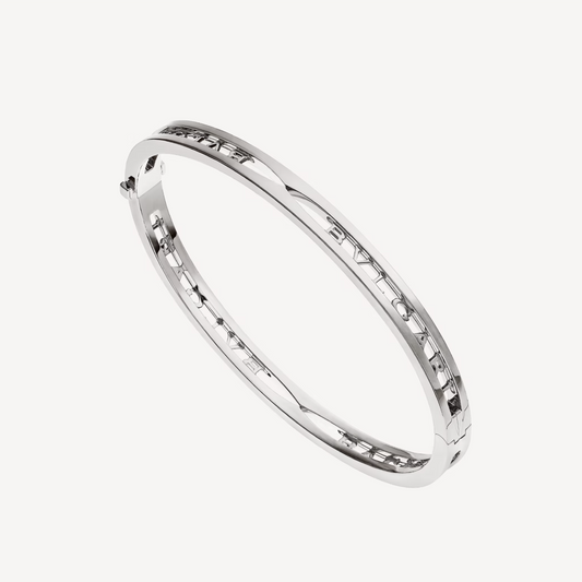 [GALE]ZERO 1 SPIRAL LOGO SILVER BRACELET