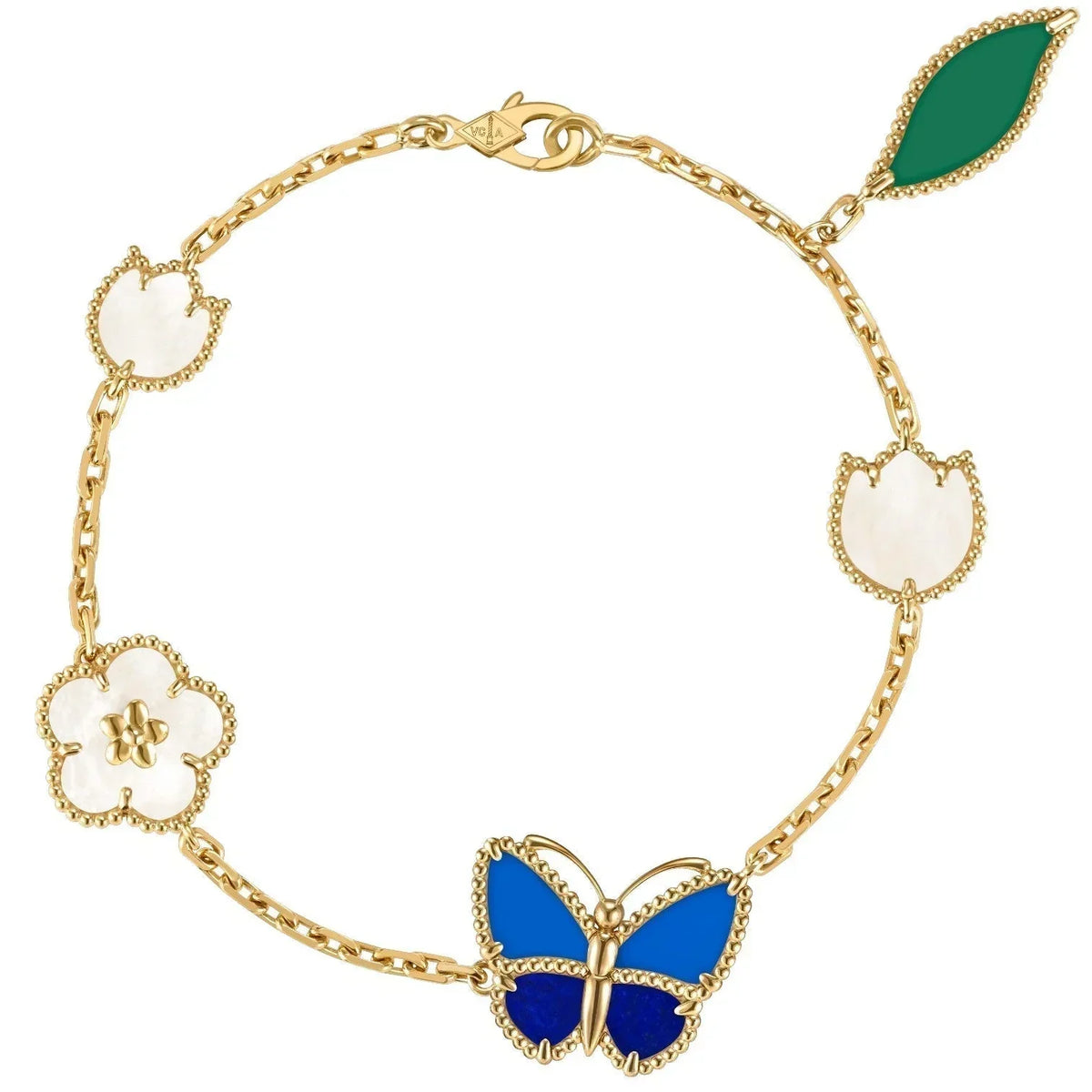 [GALE] LOVE Brushed & Lucky Spring Butterfly 5-Motif Bracelet Stack Set