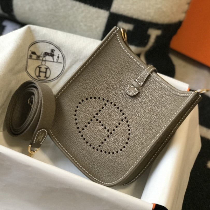 Mini Evelyne 18cm Brown Togo Ghw