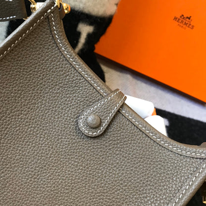 Mini Evelyne 18cm Brown Togo Ghw
