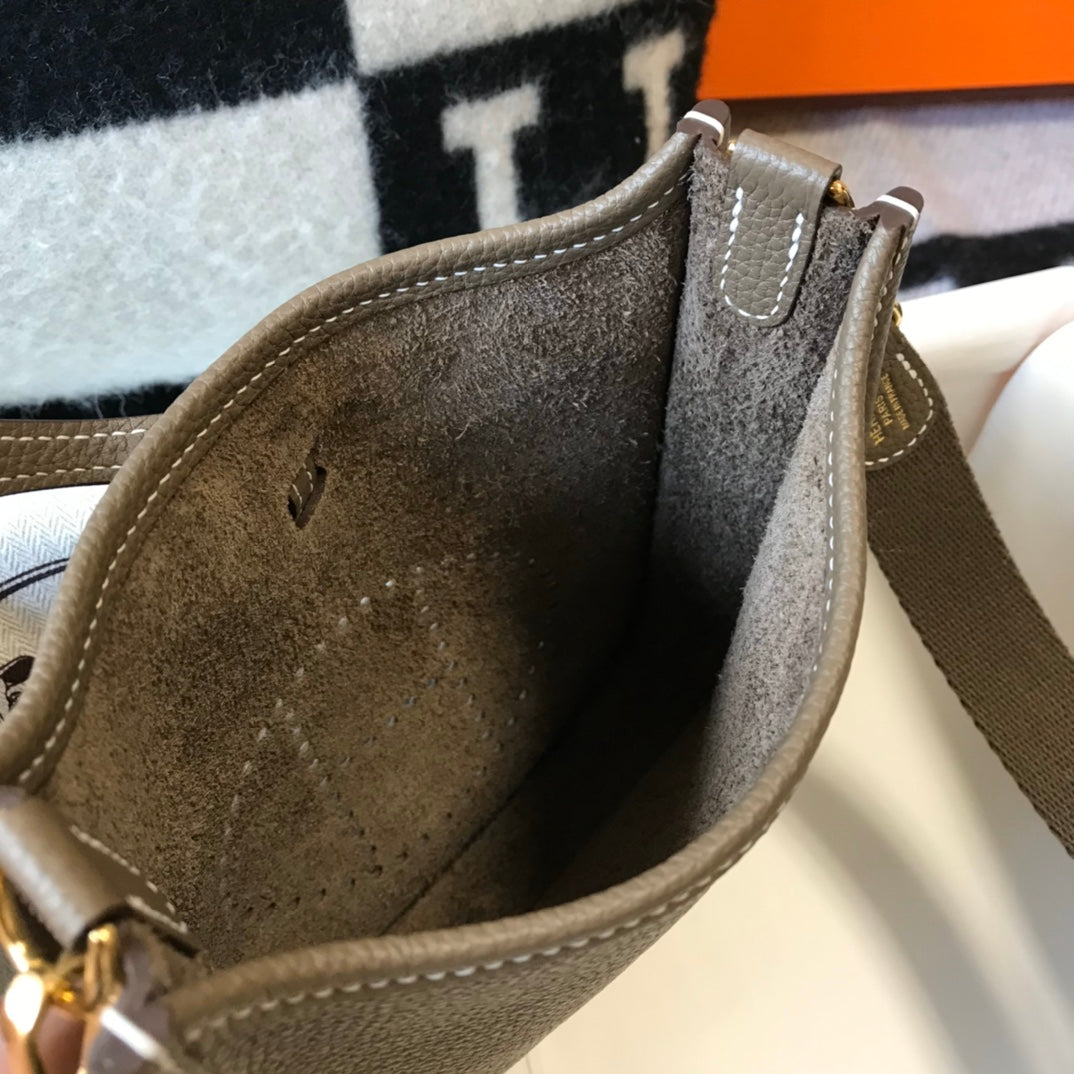 Mini Evelyne 18cm Brown Togo Ghw