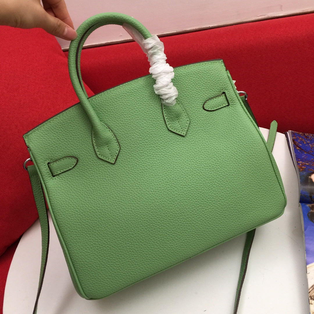 HM BIRKIN 30 CM BAG FERN CALFSKIN SILVER HARDWARE